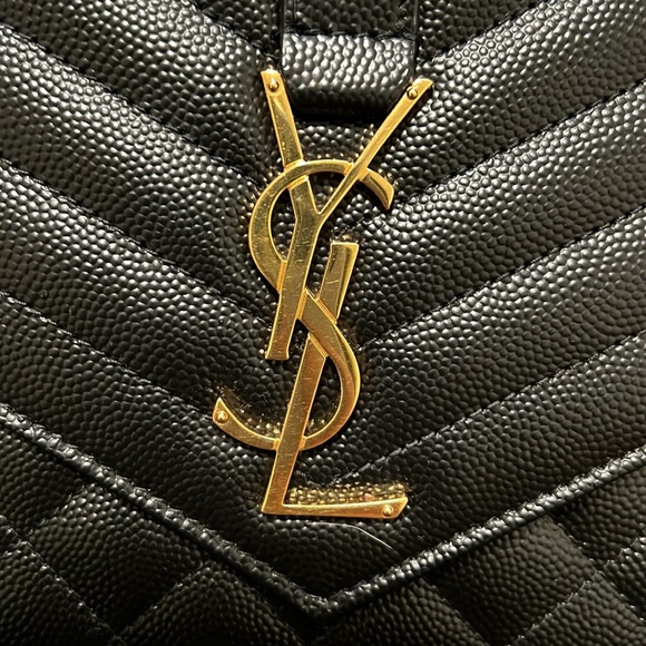 YSL Cassandre Matelasse Flap Pouch Wristlet - Picture 2 of 7